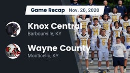 Recap: Knox Central  vs. Wayne County  2020