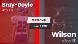 Matchup: Bray-Doyle vs. Wilson  2017