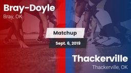Matchup: Bray-Doyle vs. Thackerville  2019