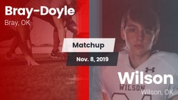 Matchup: Bray-Doyle vs. Wilson  2019