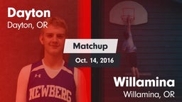 Matchup: Dayton vs. Willamina  2016