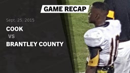 Recap: Cook  vs. Brantley County  2015