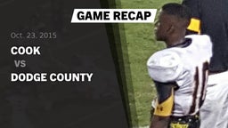 Recap: Cook  vs. Dodge County  2015