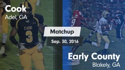 Matchup: Cook vs. Early County  2016