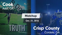 Matchup: Cook vs. Crisp County  2016