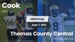 Matchup: Cook vs. Thomas County Central  2018
