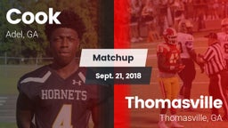 Matchup: Cook vs. Thomasville  2018