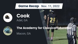 Recap: Cook  vs. The Academy for Classical Education 2022