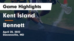 Kent Island  vs Bennett  Game Highlights - April 20, 2022