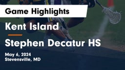 Kent Island  vs Stephen Decatur HS Game Highlights - May 6, 2024