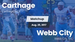 Matchup: Carthage  vs. Webb City  2017