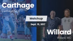 Matchup: Carthage  vs. Willard  2017