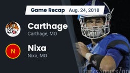Recap: Carthage  vs. Nixa  2018