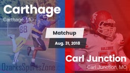 Matchup: Carthage  vs. Carl Junction  2018