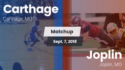 Matchup: Carthage  vs. Joplin  2018