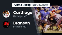 Recap: Carthage  vs. Branson  2018