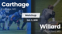 Matchup: Carthage  vs. Willard  2018