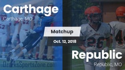 Matchup: Carthage  vs. Republic  2018