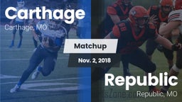 Matchup: Carthage  vs. Republic  2018