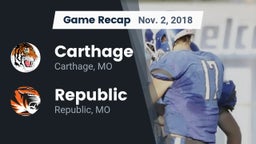 Recap: Carthage  vs. Republic  2018