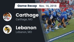 Recap: Carthage  vs. Lebanon  2018