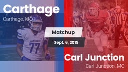 Matchup: Carthage  vs. Carl Junction  2019