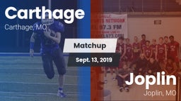 Matchup: Carthage  vs. Joplin  2019