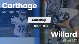 Matchup: Carthage  vs. Willard  2019
