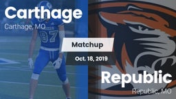 Matchup: Carthage  vs. Republic  2019