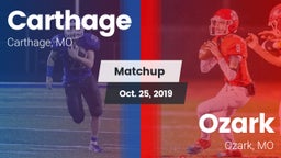 Matchup: Carthage  vs. Ozark  2019