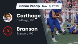 Recap: Carthage  vs. Branson  2019