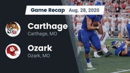Recap: Carthage  vs. Ozark  2020