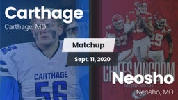 Matchup: Carthage  vs. Neosho  2020