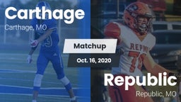 Matchup: Carthage  vs. Republic  2020