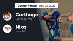Recap: Carthage  vs. Nixa  2020