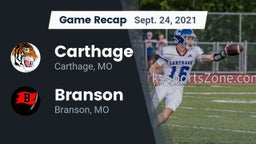 Recap: Carthage  vs. Branson  2021