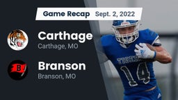 Recap: Carthage  vs. Branson  2022