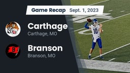 Recap: Carthage  vs. Branson  2023