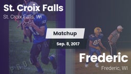 Matchup: St. Croix Falls vs. Frederic  2017