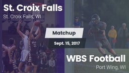 Matchup: St. Croix Falls vs. WBS Football 2017