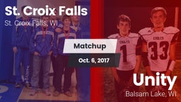 Matchup: St. Croix Falls vs. Unity  2017