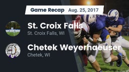 Recap: St. Croix Falls  vs. Chetek Weyerhaeuser  2017