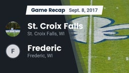 Recap: St. Croix Falls  vs. Frederic  2017