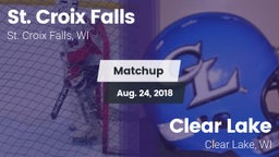 Matchup: St. Croix Falls vs. Clear Lake  2018