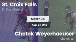 Matchup: St. Croix Falls vs. Chetek Weyerhaeuser  2018