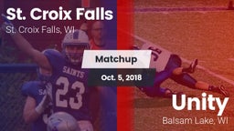 Matchup: St. Croix Falls vs. Unity  2018
