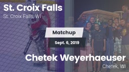Matchup: St. Croix Falls vs. Chetek Weyerhaeuser  2019