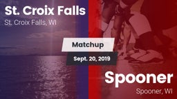 Matchup: St. Croix Falls vs. Spooner  2019