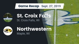 Recap: St. Croix Falls  vs. Northwestern  2019