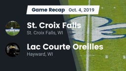 Recap: St. Croix Falls  vs. Lac Courte Oreilles  2019